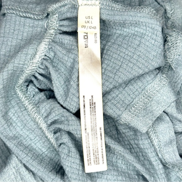 Free People FP Beach Mini Oversized El Mar Dress Blue Mountain Jubilee Sz Large - Picture 9 of 9